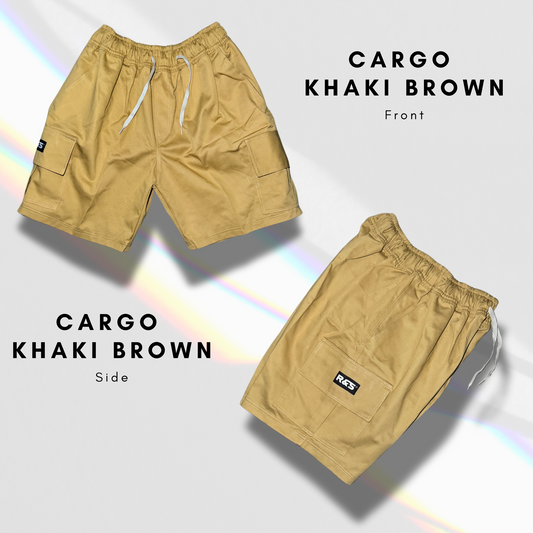 R&S "Khaki Brown" Cargo Shorts 17"