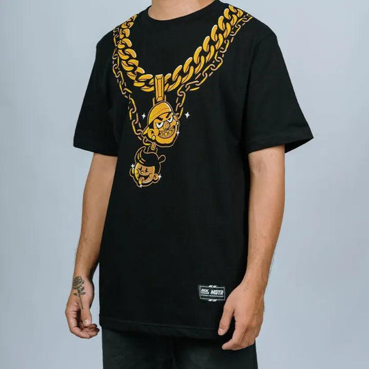 Nick Automatic X Master Collaboration "Chain Gang" Black T-shirt